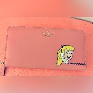 Kate Spade pink Betty and Veronica telephone wallet very rare hard to find!!!